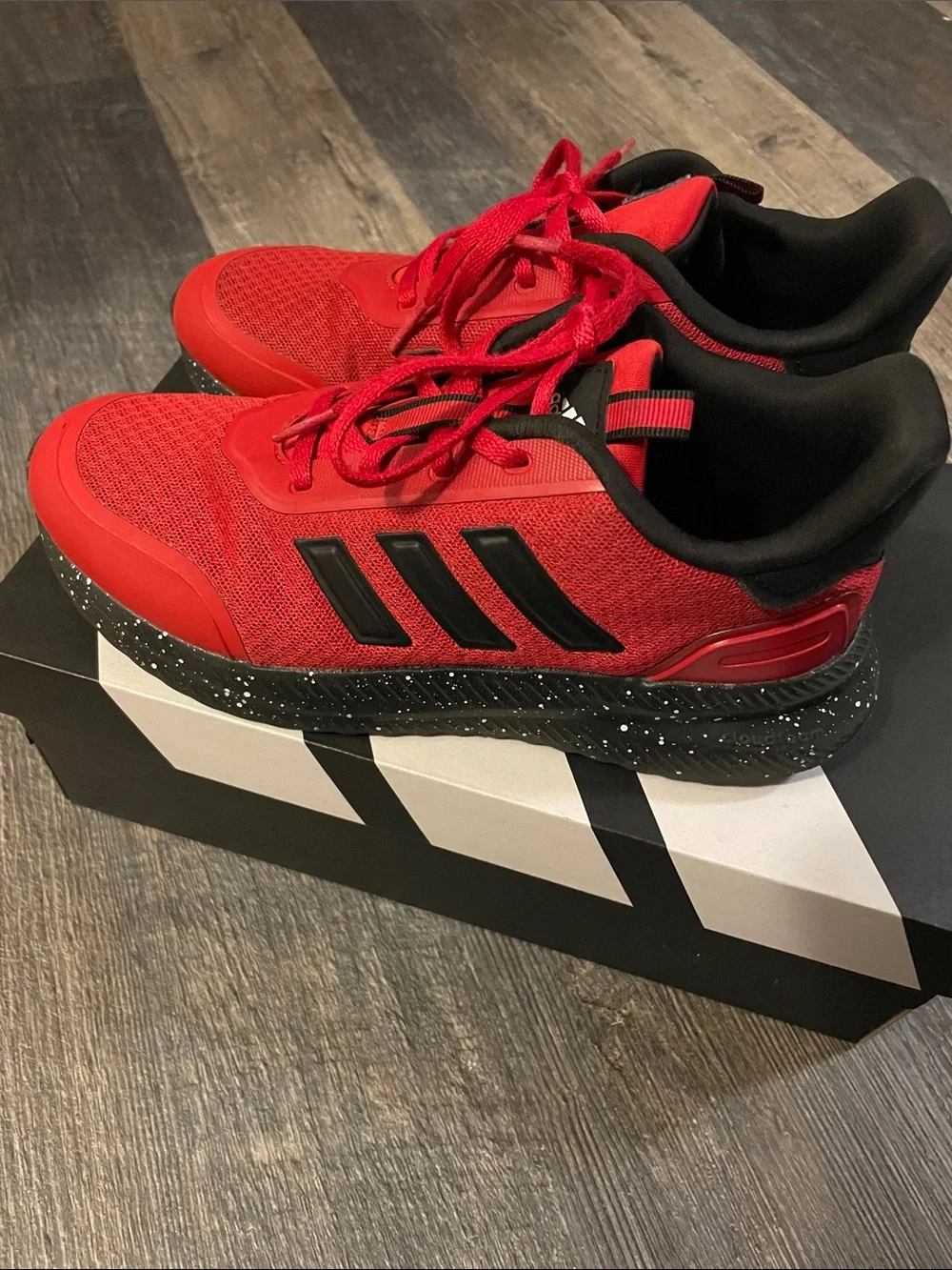 adidas Kids Bright Red Athletic Sneakers